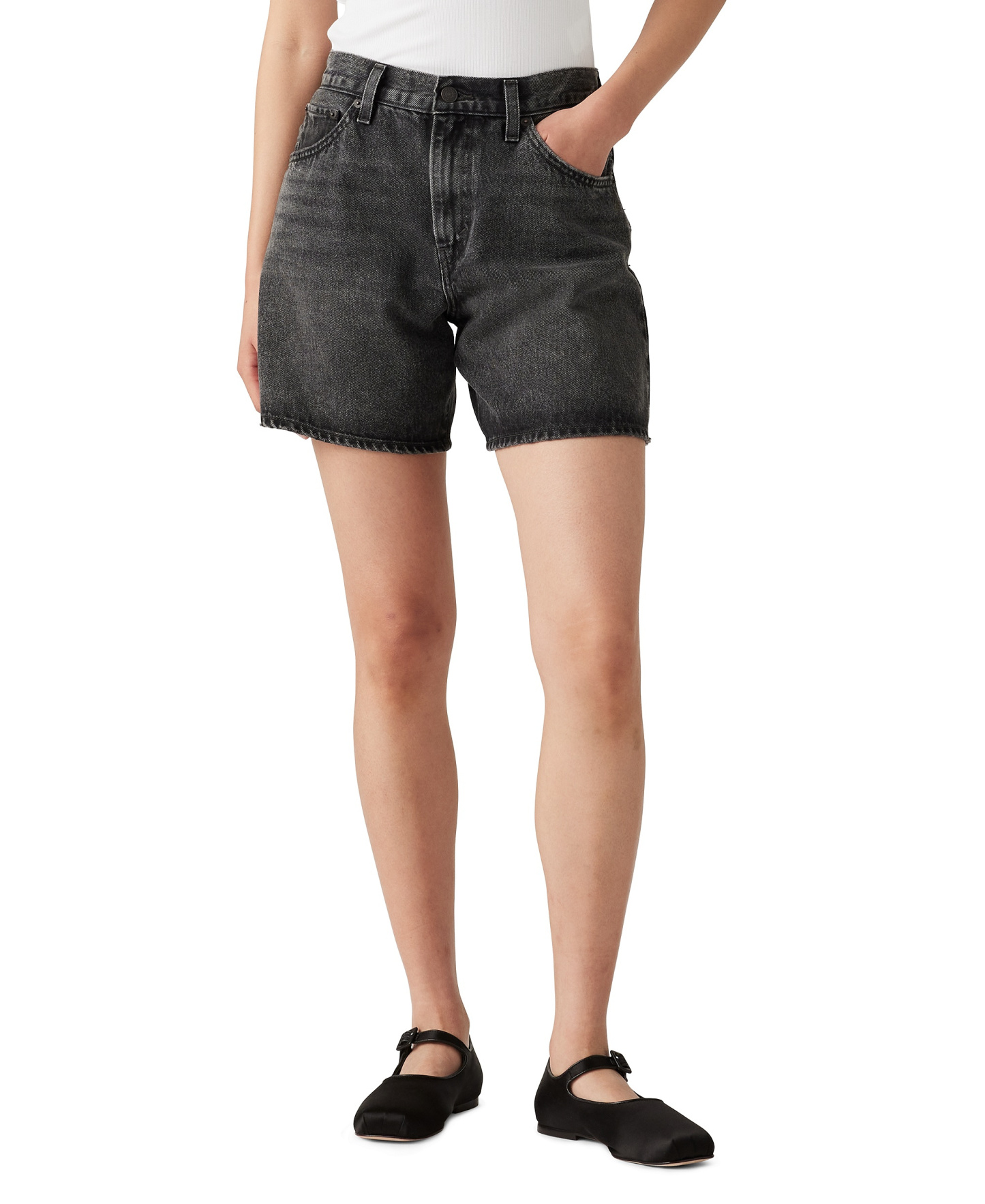 Levi's Premium Women's High-Rise Baggy Denim Shorts - Wheres My