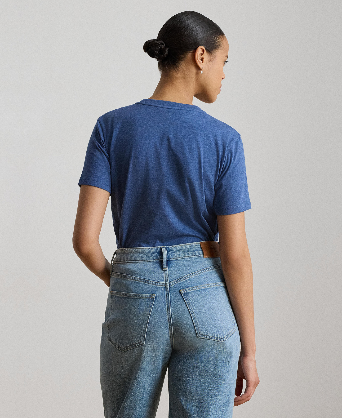 Lauren Ralph Lauren Women's Crewneck Short-Sleeve T-Shirt - Inky Blue