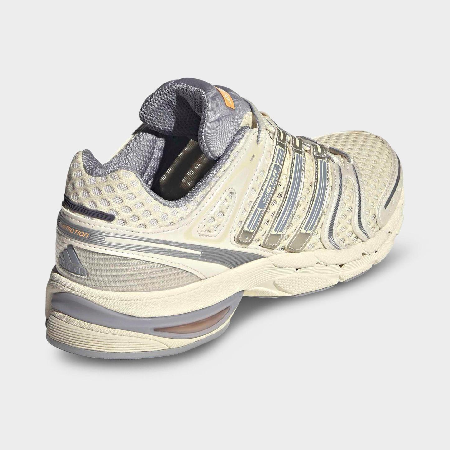 Men's adidas Adistar Control 5 Casual Shoes - Part 2 - Cloud White/Halo Silver/Acid Orange - Back view