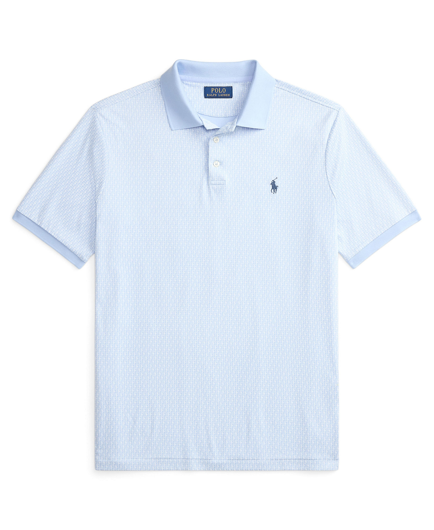 Polo Ralph Lauren Men's Short-Sleeve Classic-Fit Polo Shirt - Mini Mallets/Office Blue