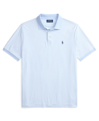 Polo Ralph Lauren Men's Short-Sleeve Classic-Fit Polo Shirt - Mini Mallets/Office Blue