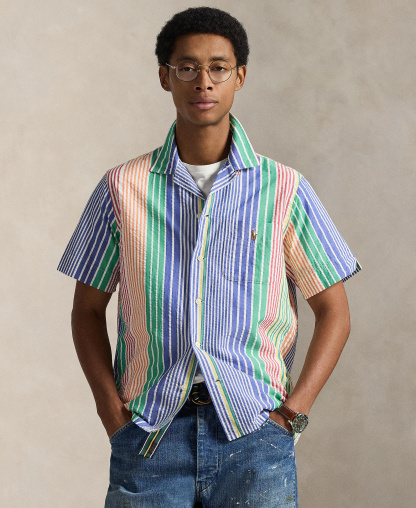 Polo Ralph Lauren Men's RL Prepster Classic-Fit Seersucker Shirt - Harbour Island Run On