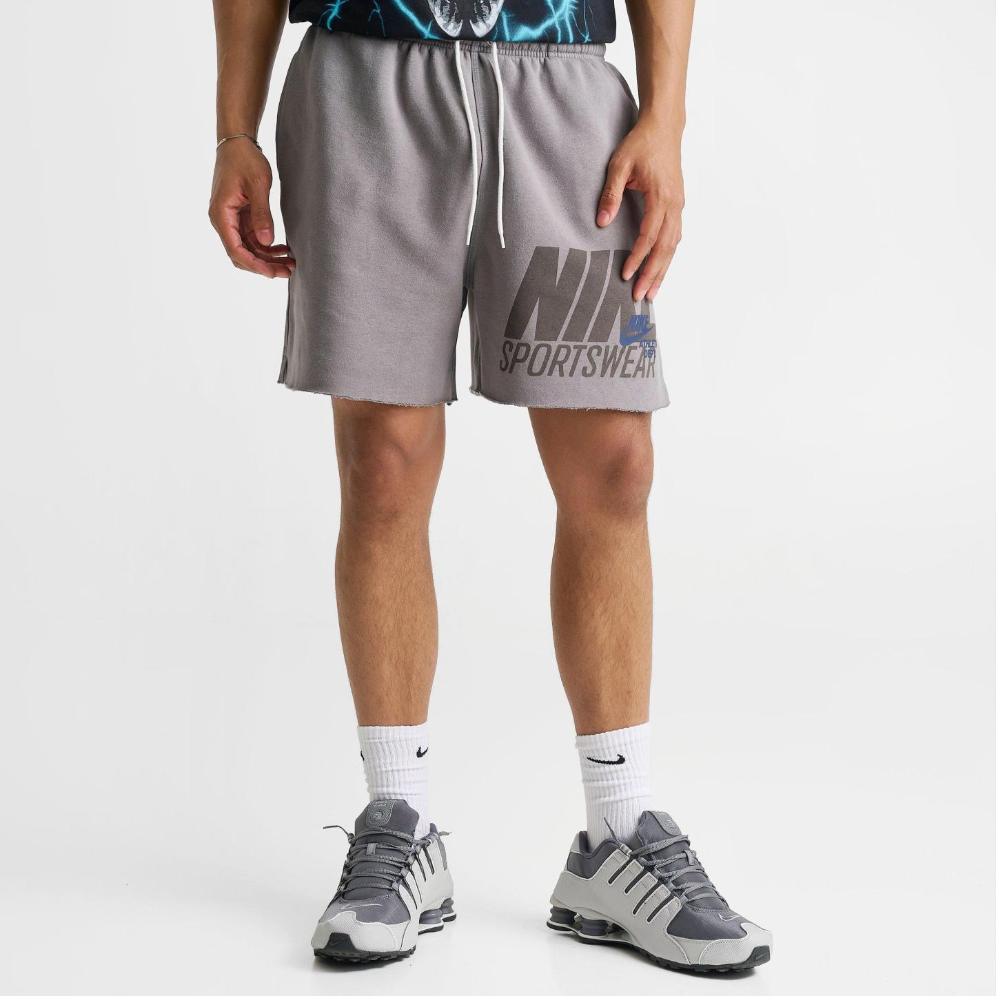 Men's Nithtke Sportswear Club Athletic Dept. Fleece Shorts - Pencil Point/Midnight Navy
