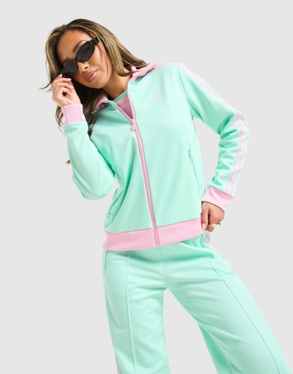 adidas Originals Classic Full Zip Track Top - Green - view 2