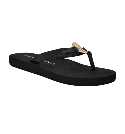 Tommy Hilfiger Women's Crelina Logo Flip Flop Sandals - Black