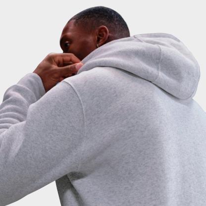 Men's Nithtke Club Fleece Embroidered Premium Full-Zip Hoodie - Part 1 - Birch Heather/White/White