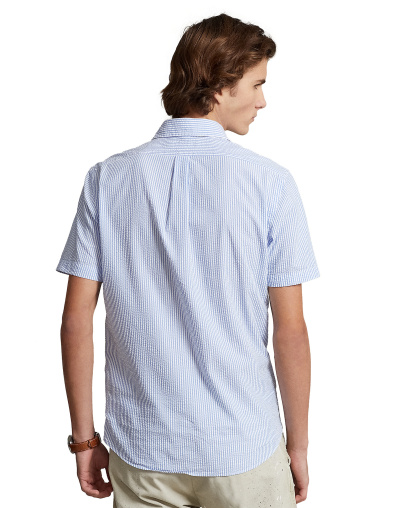 Polo Ralph Lauren Men's RL Prepster Classic-Fit Seersucker Shirt - Blue/White