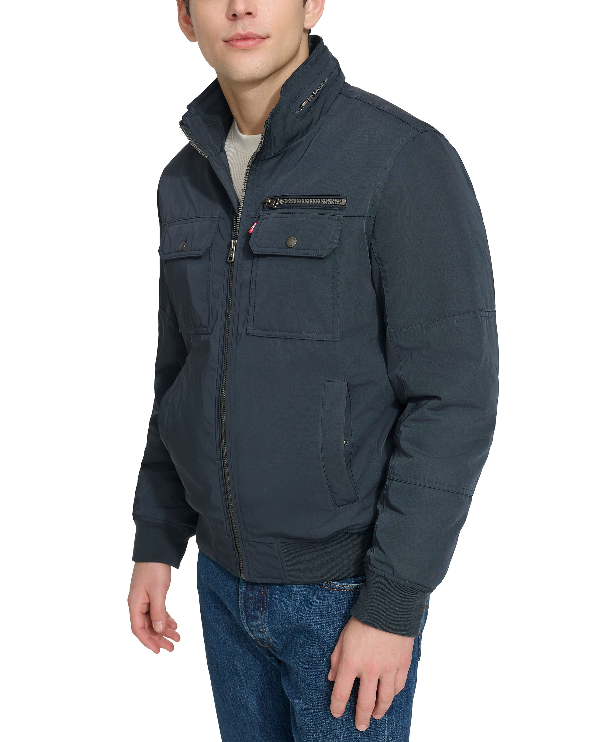 Levi's Men's Twill Stand-Collar Jacket - Navy