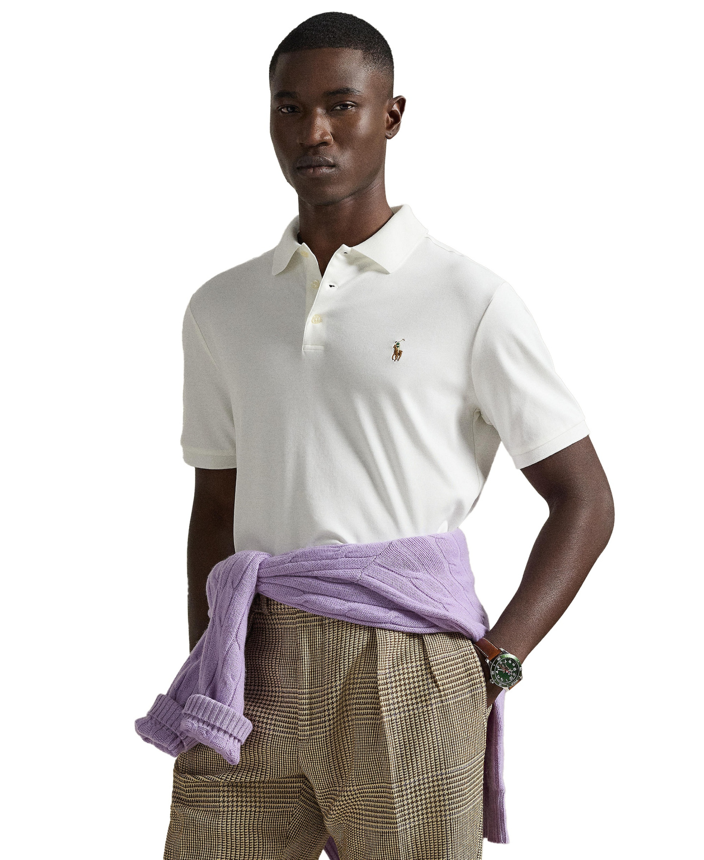 Polo Ralph Lauren Men's Classic-Fit Soft Cotton Polo Shirt - White