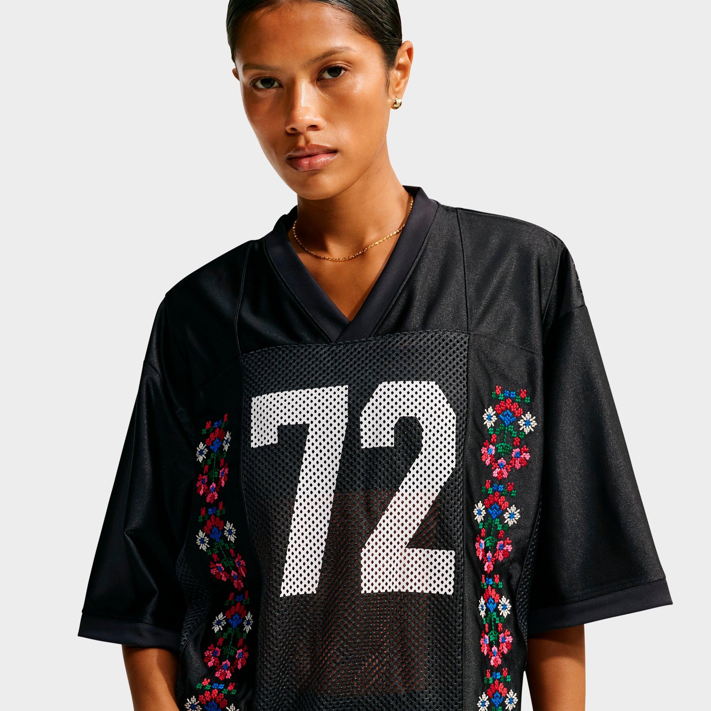 Women's Nithtke Sportswear '72 Oversized Short-Sleeve Graphic Jersey - Off Noir/White