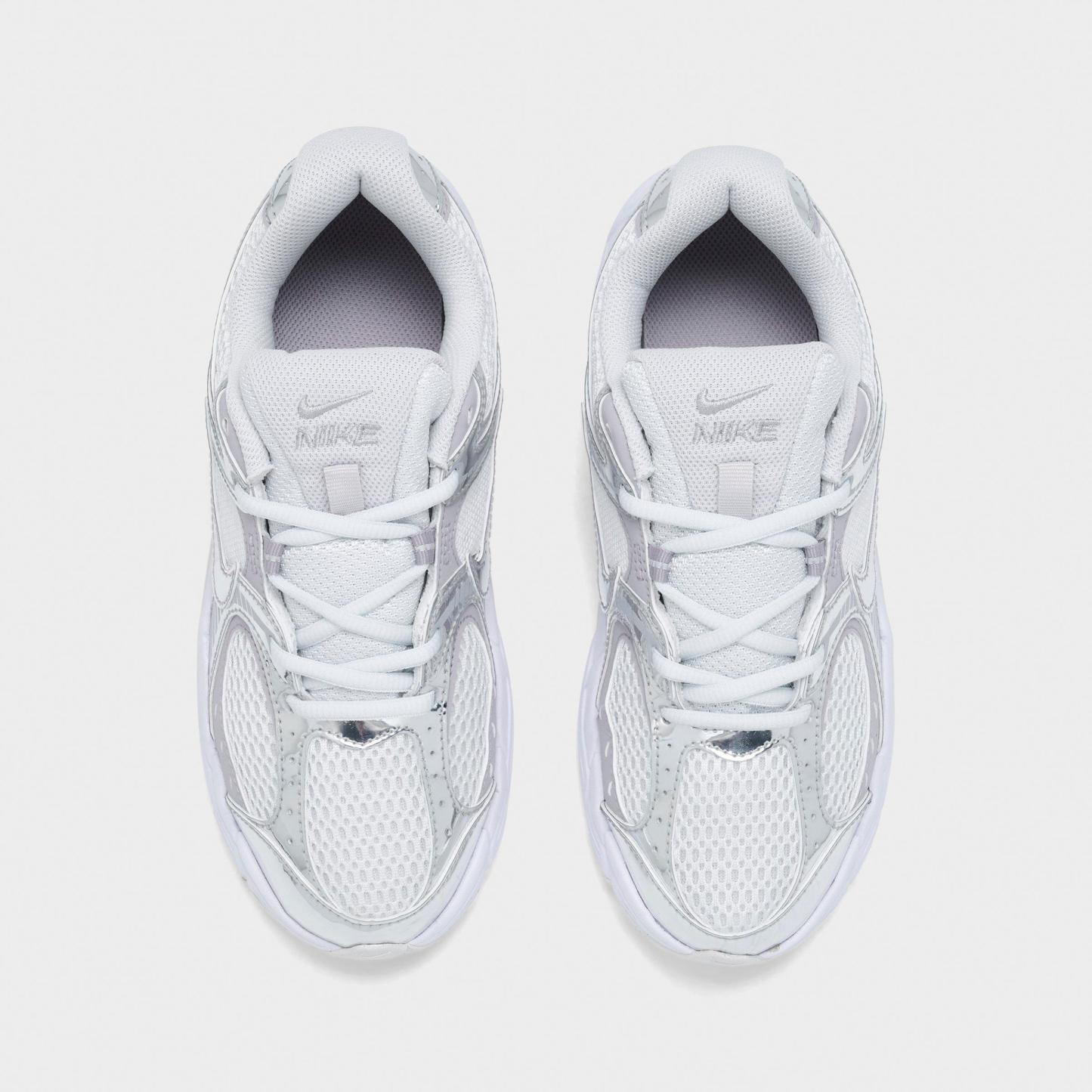 Big Kids' Nithtke V5 RNR Casual Shoes - Off White/Metallic Silver/Vast Grey - Top view