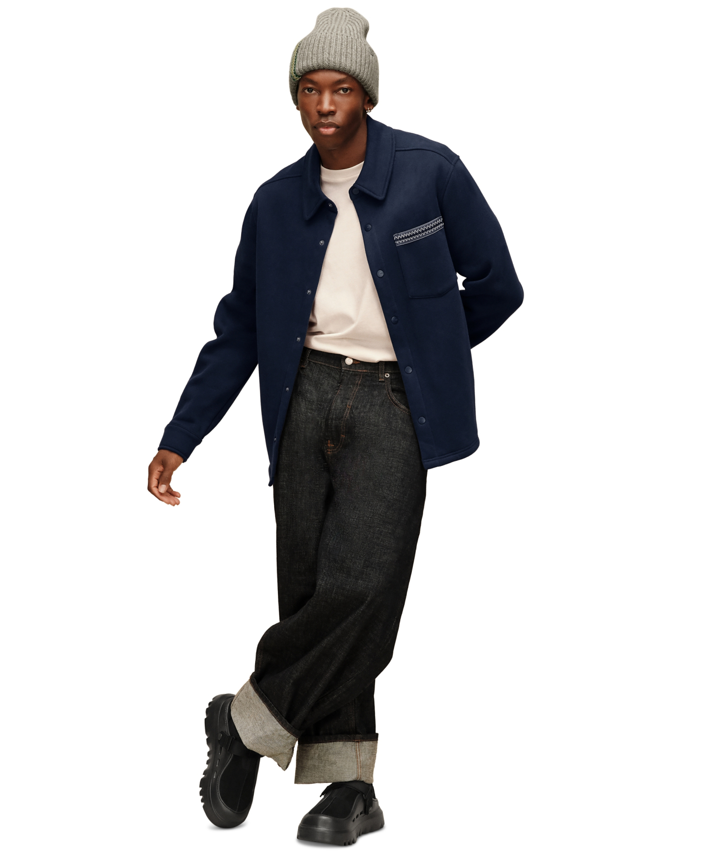 UGG® Men's Tasman Relaxed-Fit Shirt Jacket - Mariner