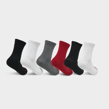 Big Kids' Jordan Legend Crew Socks (6-Pack) - Multi-Color - view 2