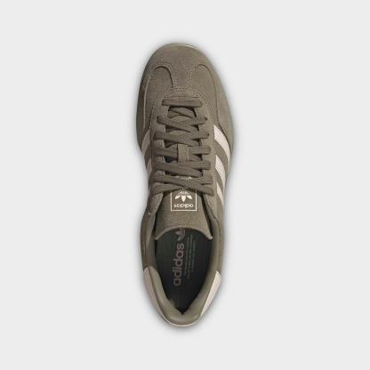 Men's adidas Originals Gazelle Indoor Casual Shoes - Olive Strata/Wonder Quartz/Clay - view 5