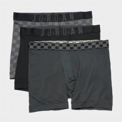 Men's Jordan Flight Modal Monogram Boxer Briefs (3-Pack) - Black - view 1