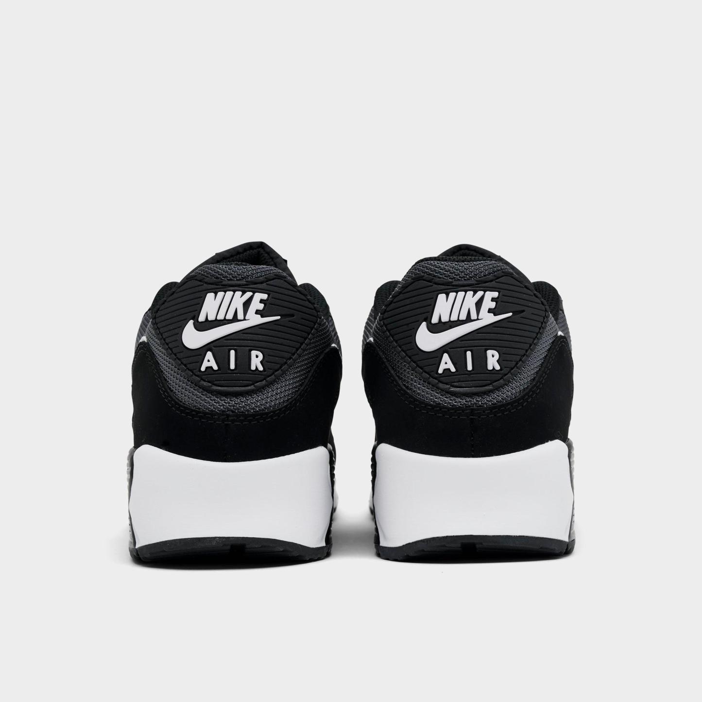 Men's Nithtke Air Max 90 Casual Shoes - Part 4 - Iron Grey/Dark Smoke Grey/Black/White - Back view