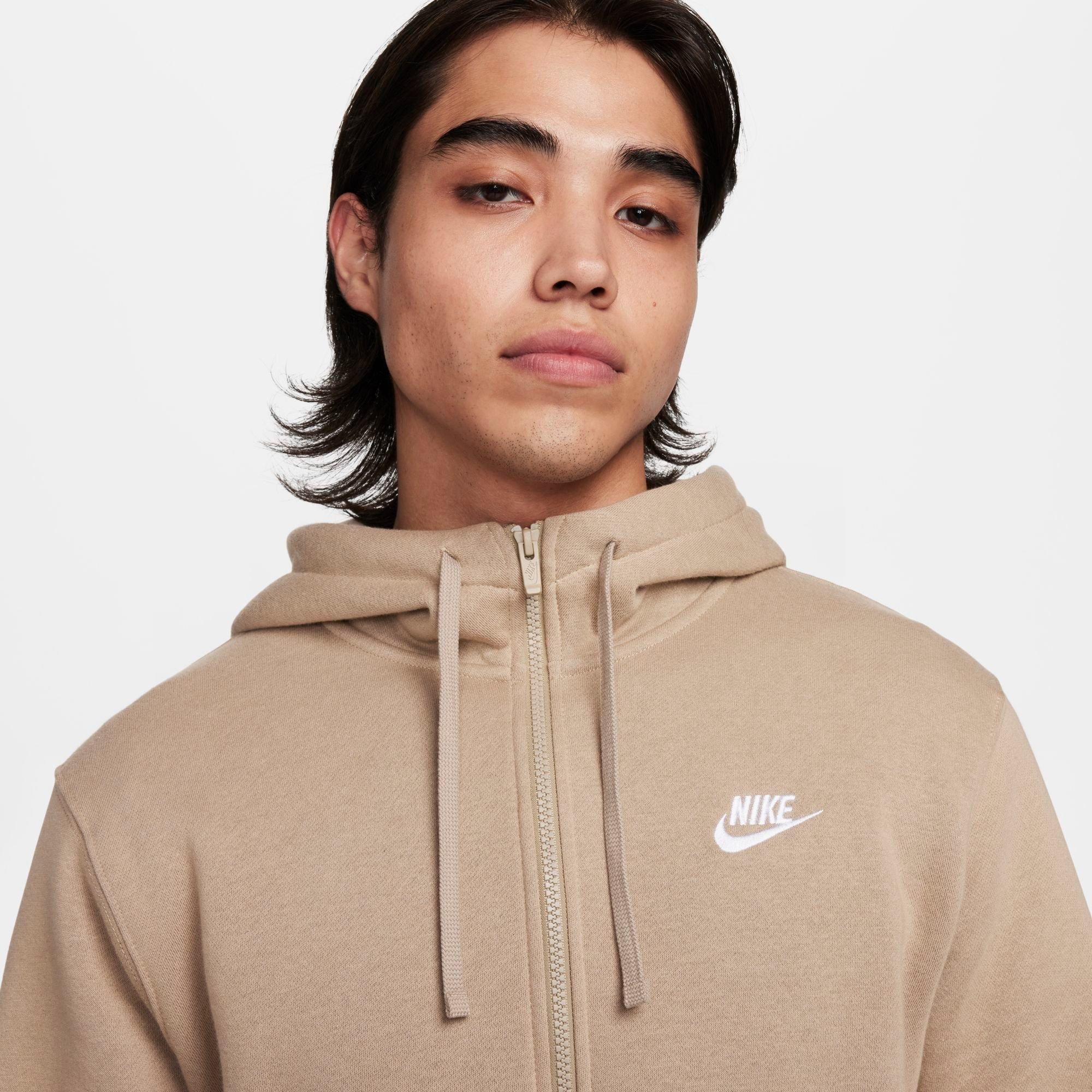 Nithtke Sportswear Club Fleece Full-Zip Hoodie - Khaki/Khaki/White