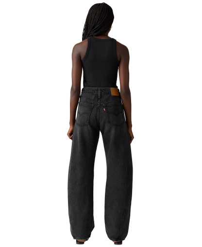Levi's Premium Women's Baggy Dad Cotton Barrel-Leg Jeans - Rebel Edge Barrel