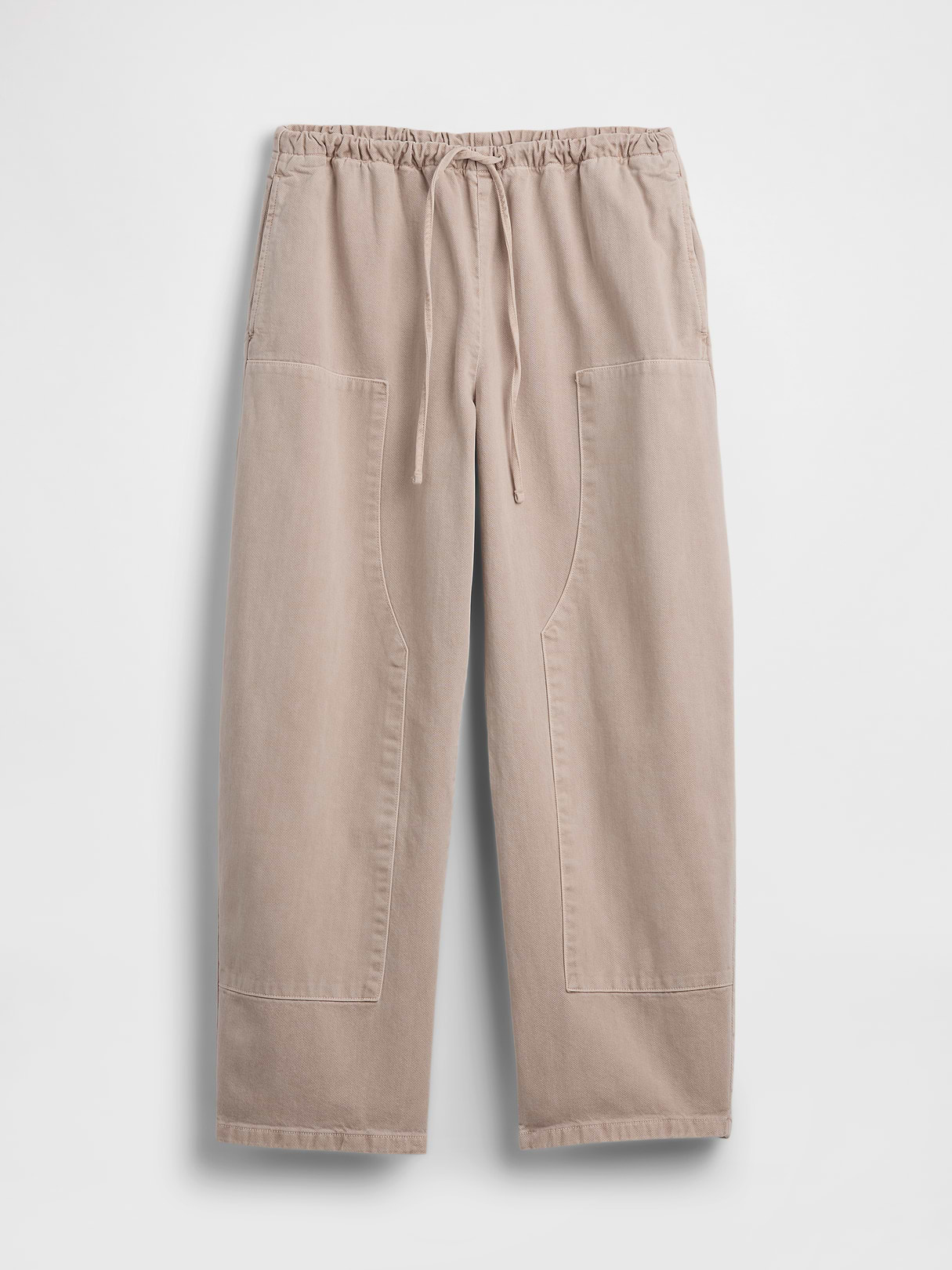 Easy Double-Knee Barrel Pants - Wicker tan