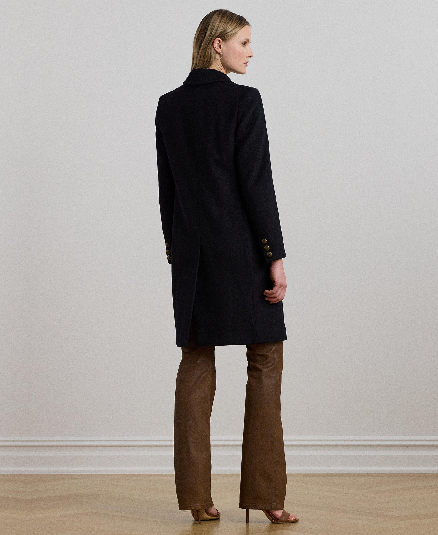 Lauren Ralph Lauren Women's Single-Breasted Peacoat - Regal navy