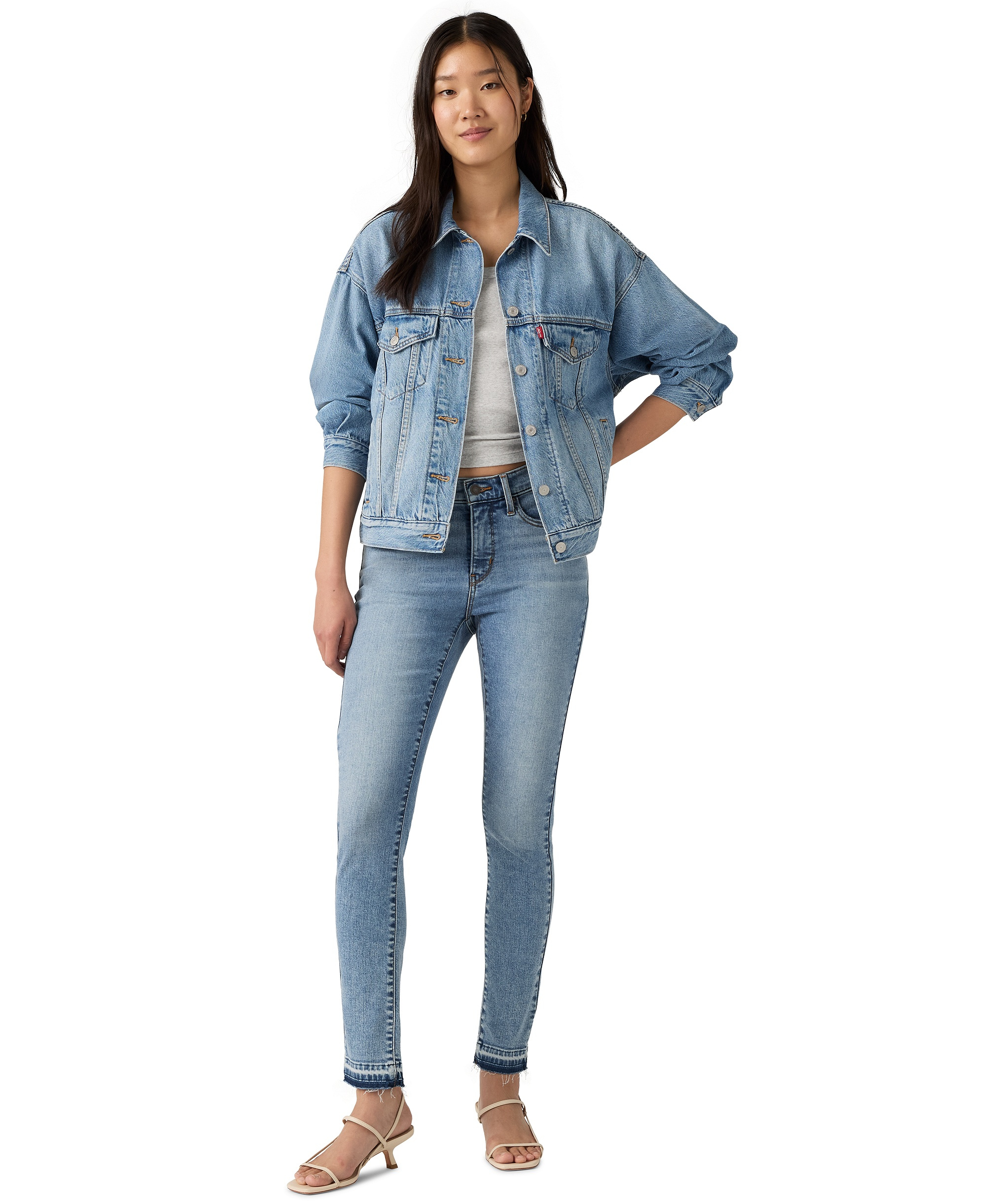 Levi's Women's 311 Mid Rise Shaping Skinny Jeans - Rough Edges