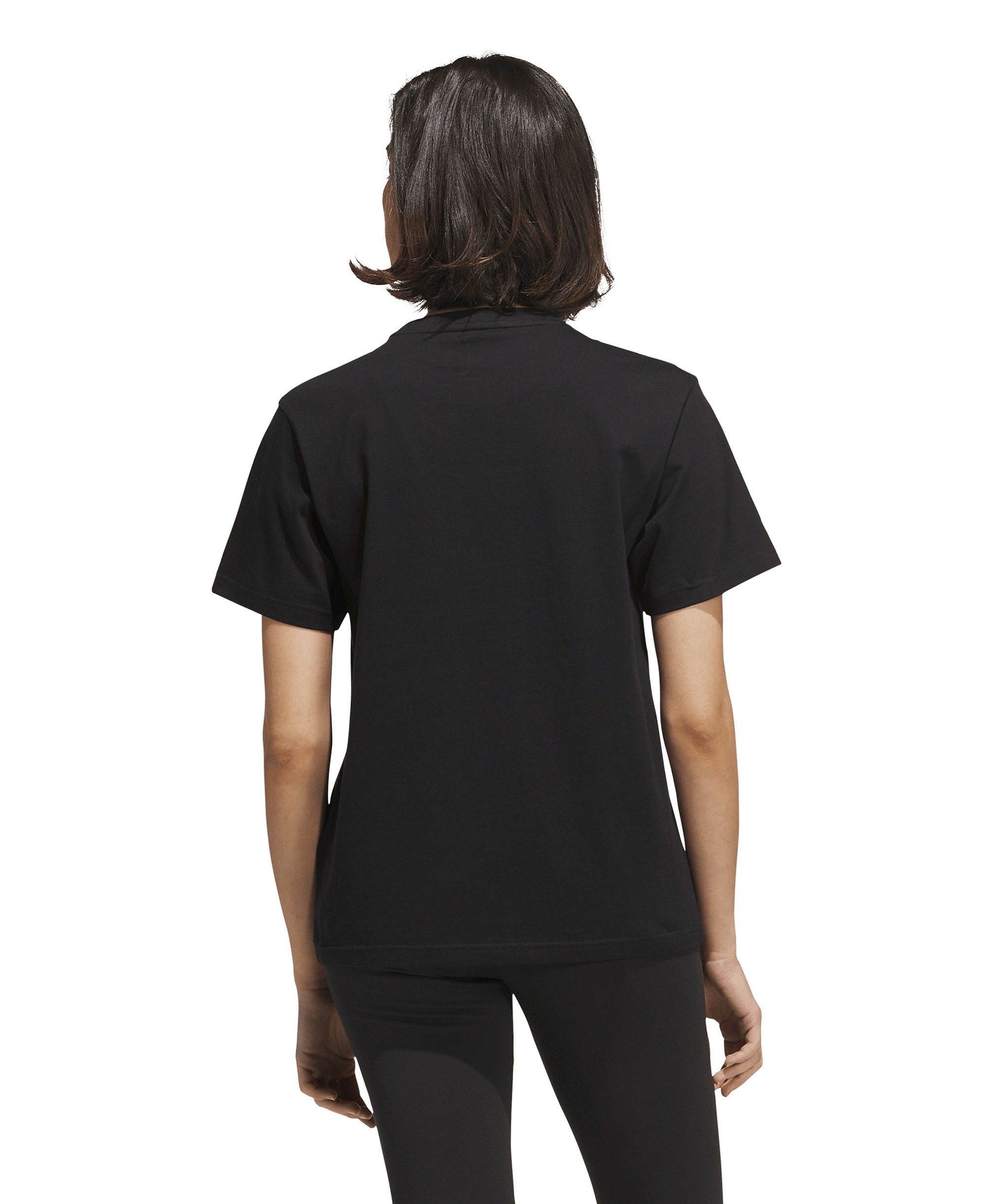 adidas Women's Sports Graphic Crewneck Cotton T-Shirt - Black