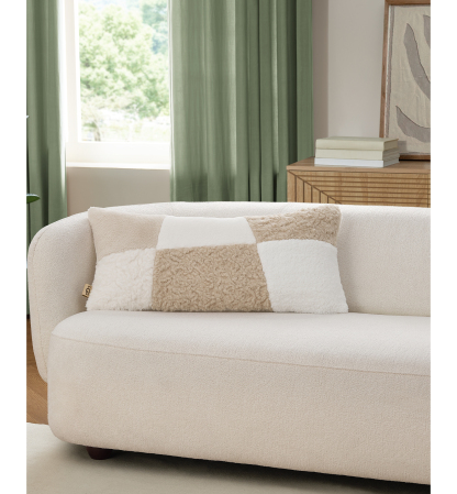 UGG® Sibel Textured Decorative Pillow, 14" x 30" - Cream