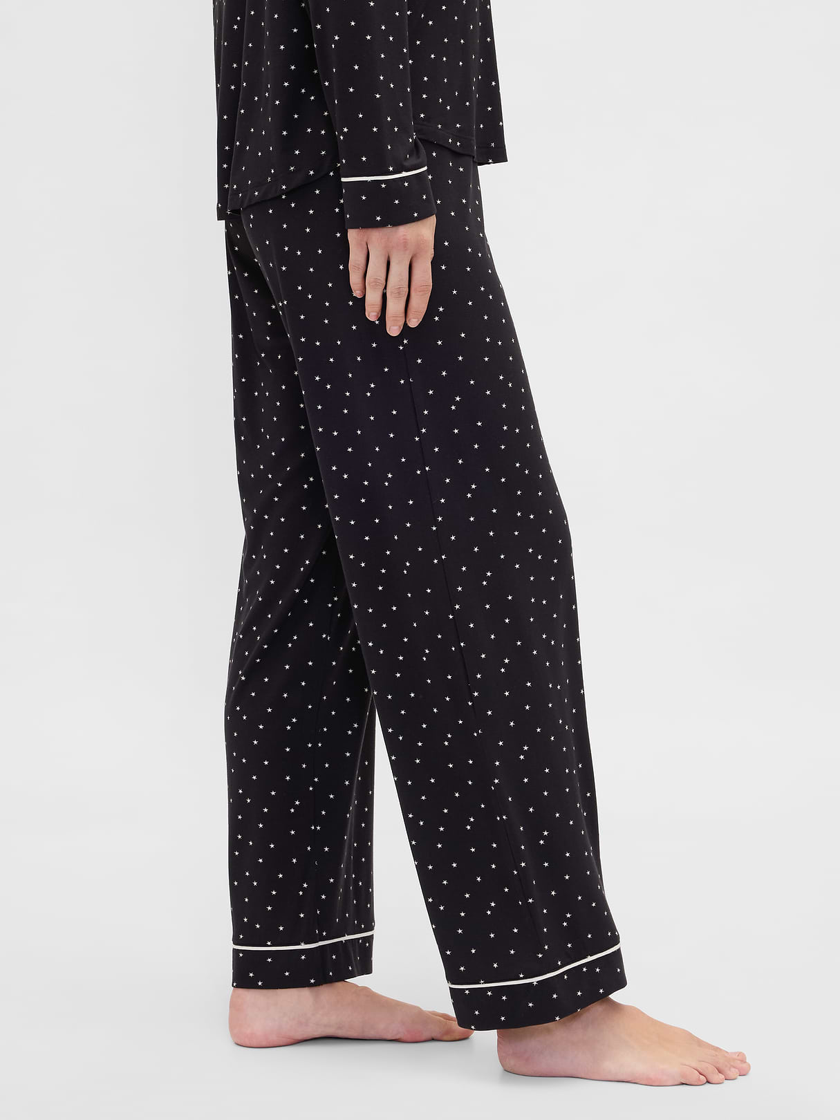 SoftMade Modal PJ Pants - Black & white stars