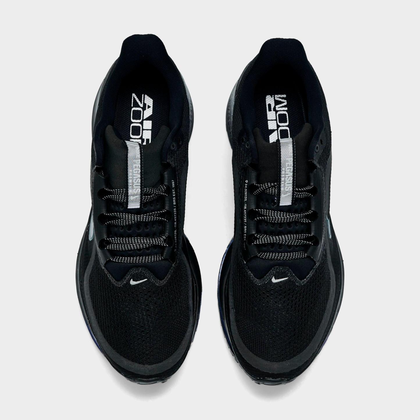 Men's Nithtke Pegasus Premium Running Shoes - Part 2 - Black/Metallic Silver/Black - Top view