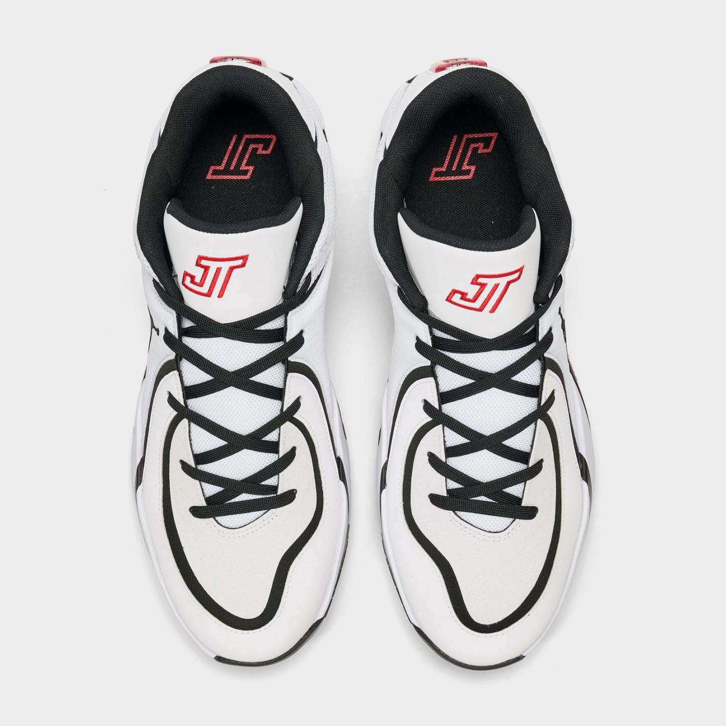 Men's Jordan Tatum 4 Basketball Shoes - White/University Red/Black - view 5