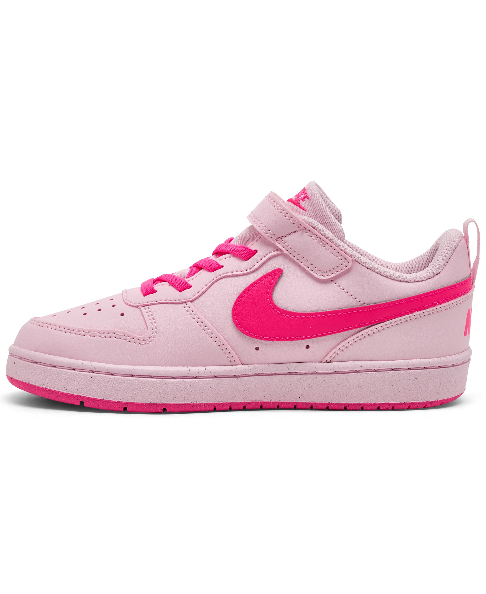 Nike Little Kids Court Borough Low Recraft Fastening Strap Casual Sneakers from Finish Line - Pink