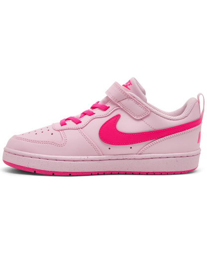 Nike Little Kids Court Borough Low Recraft Fastening Strap Casual Sneakers from Finish Line - Pink