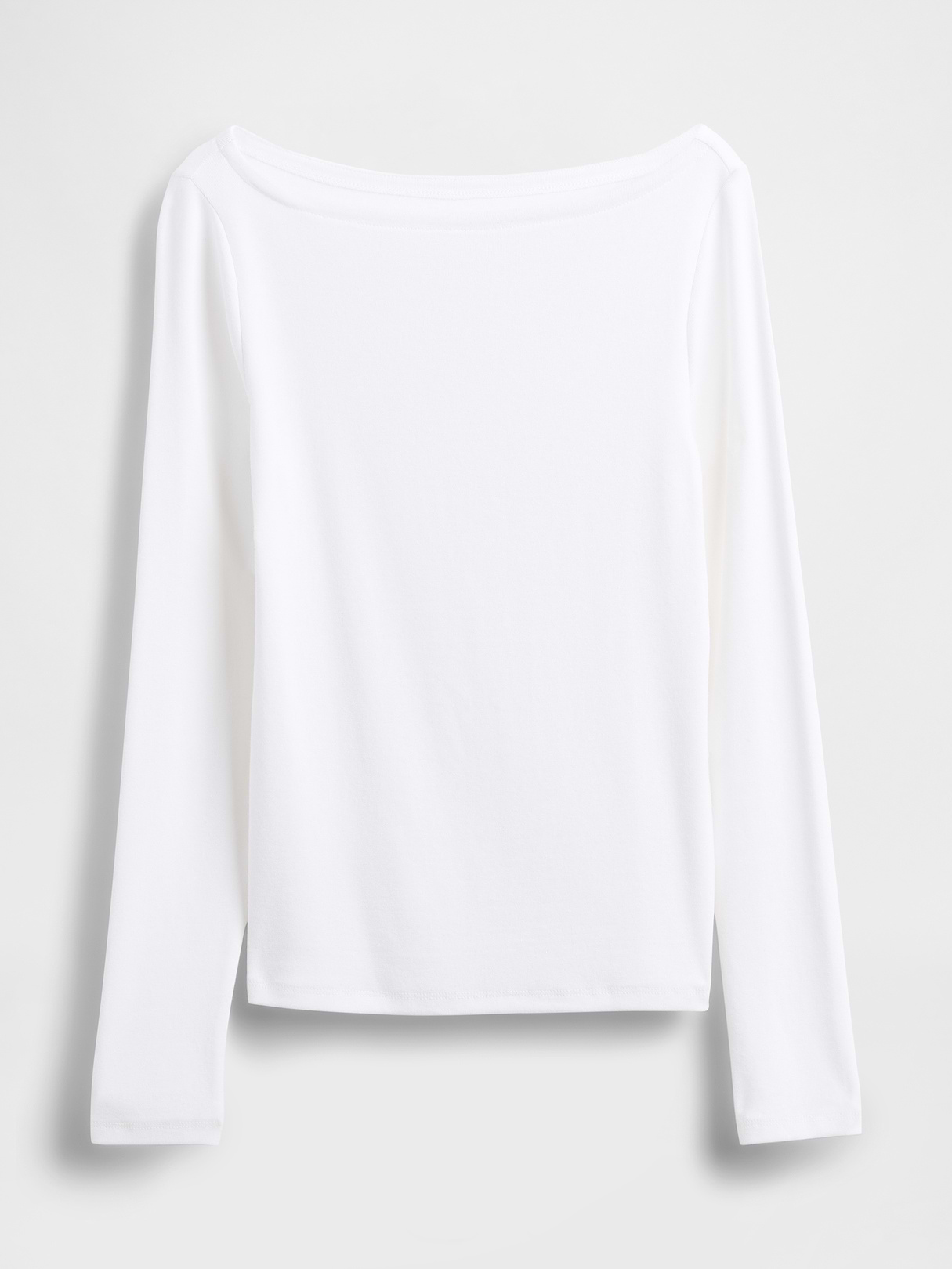 Modern Boatneck T-Shirt - Fresh white