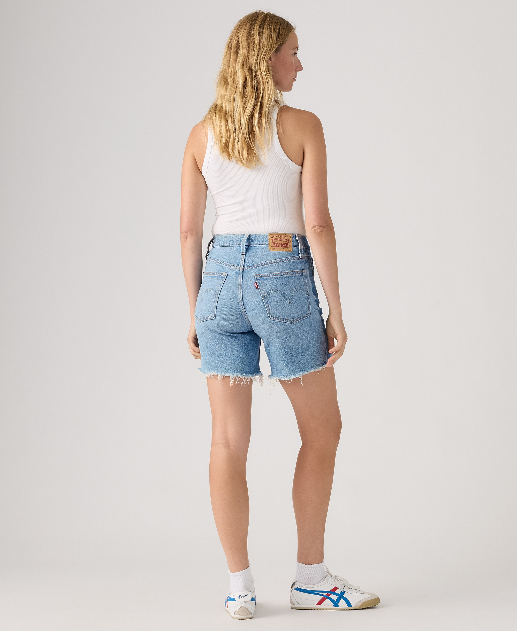 Levi's Women's 501® Mid-Thigh High-Rise Straight-Fit Denim Shorts - So So No No