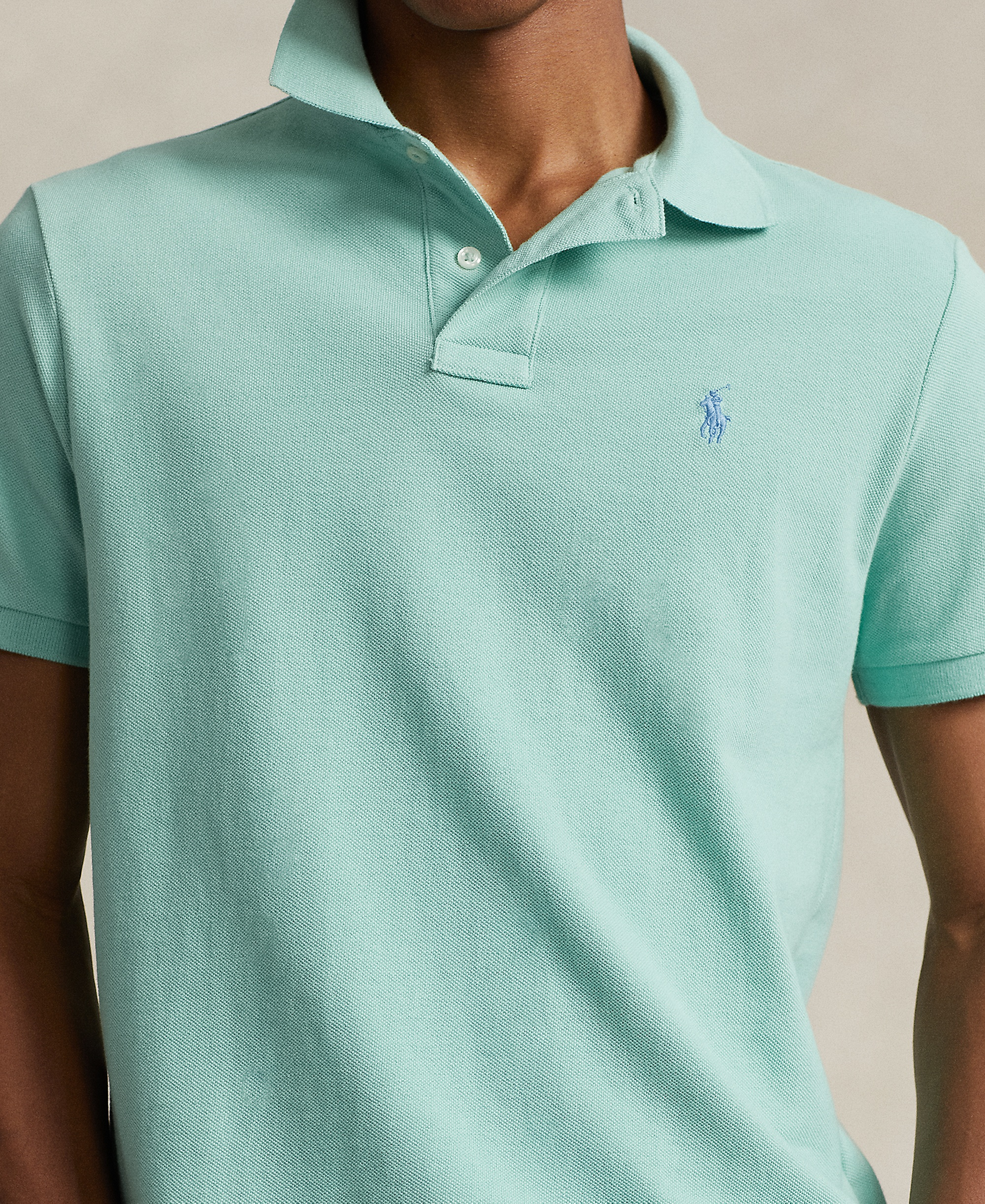 Polo Ralph Lauren Men's Classic-Fit Mesh Polo Shirt - Celadon