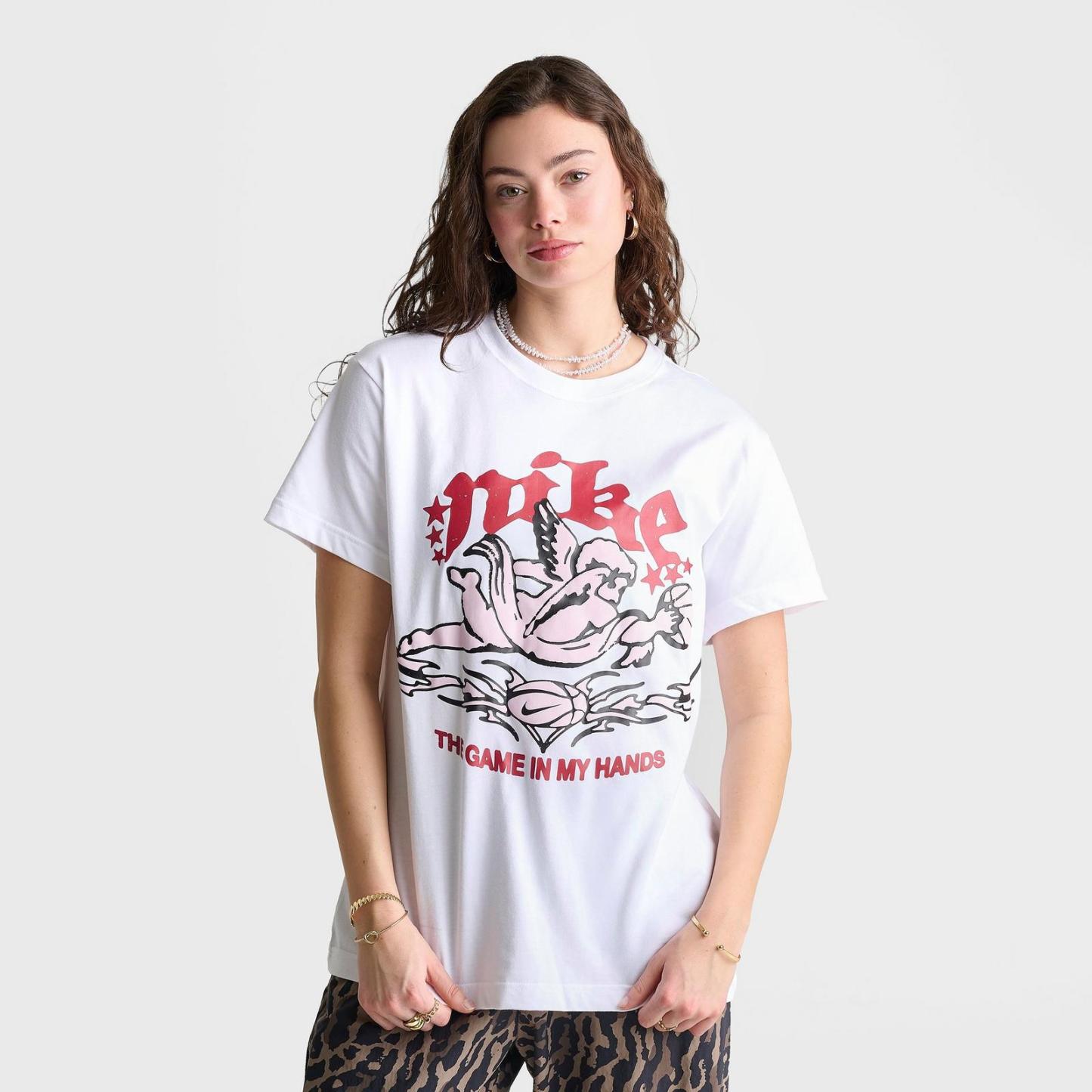 Women's Nike Sportswear Goddess Basketball T-Shirt - White
