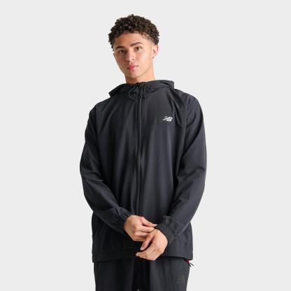 Men's New Balance Sport Essentials Woven Full-Zip Jacket - Black/Black - view 1