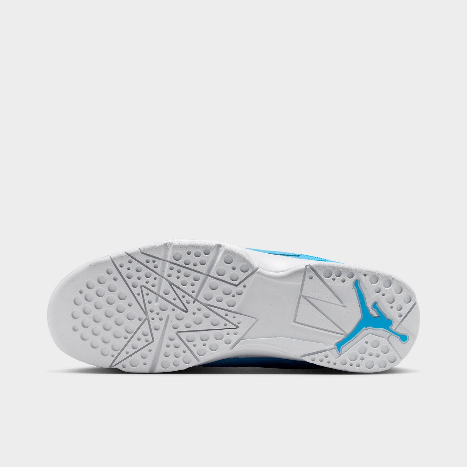 Men's Air Jordan MVP 92 Casual Shoes - University Blue/Black/White - Left shoe facing left. Outside of the shoe. - view 6