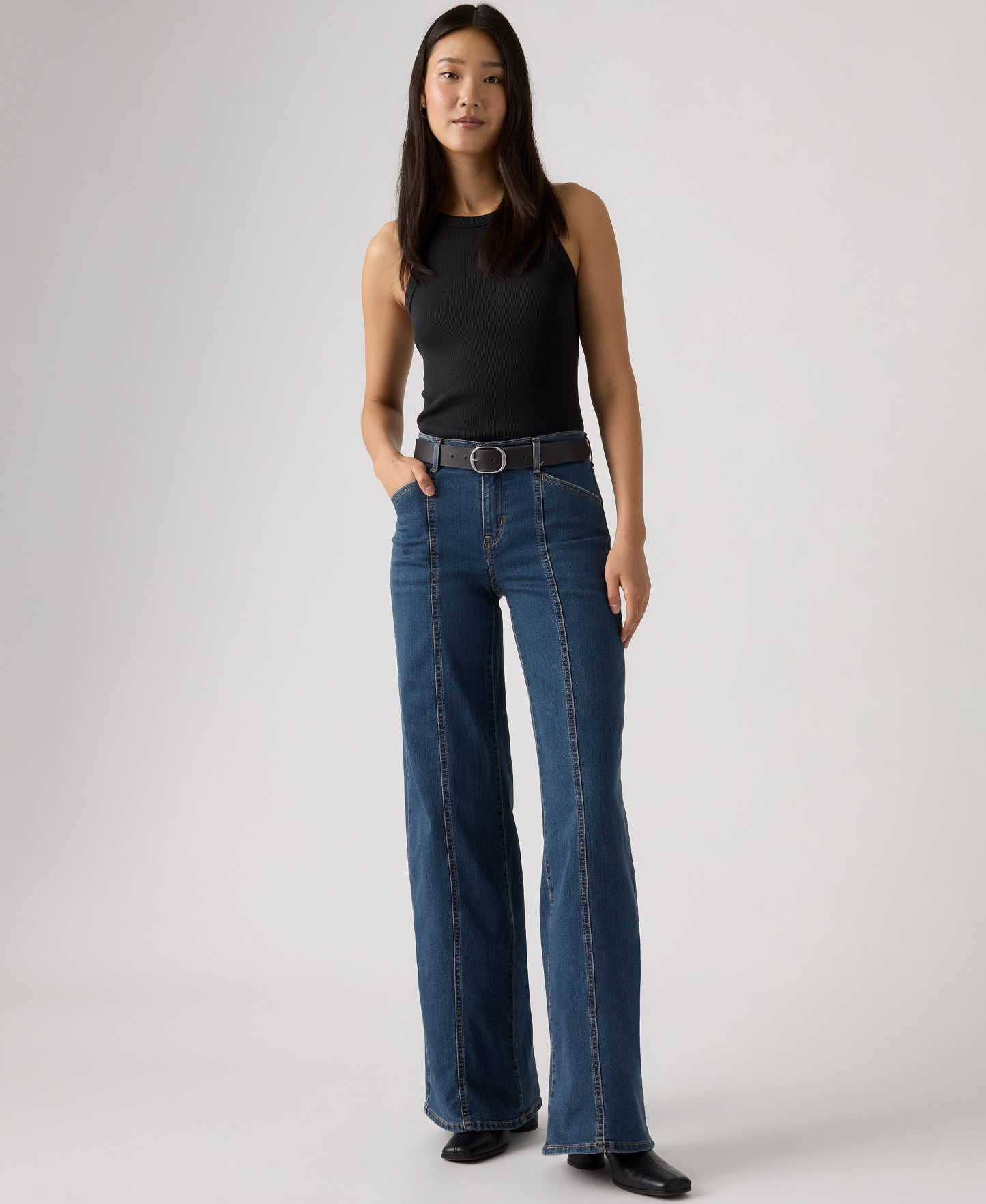 Levi's Women's 318 Seamed Wide-Leg Jeans - Is It Denim