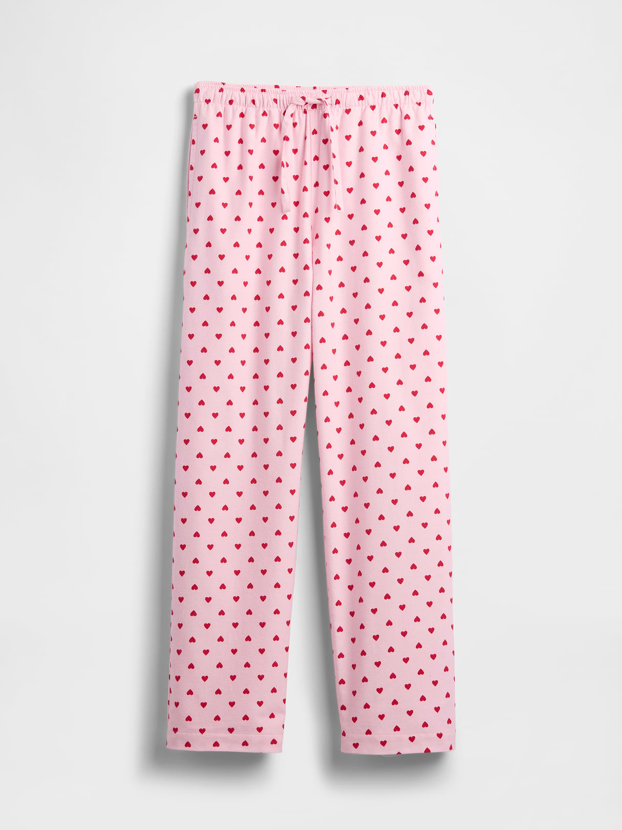 Adult Softest Flannel PJ Pants - Pink hearts