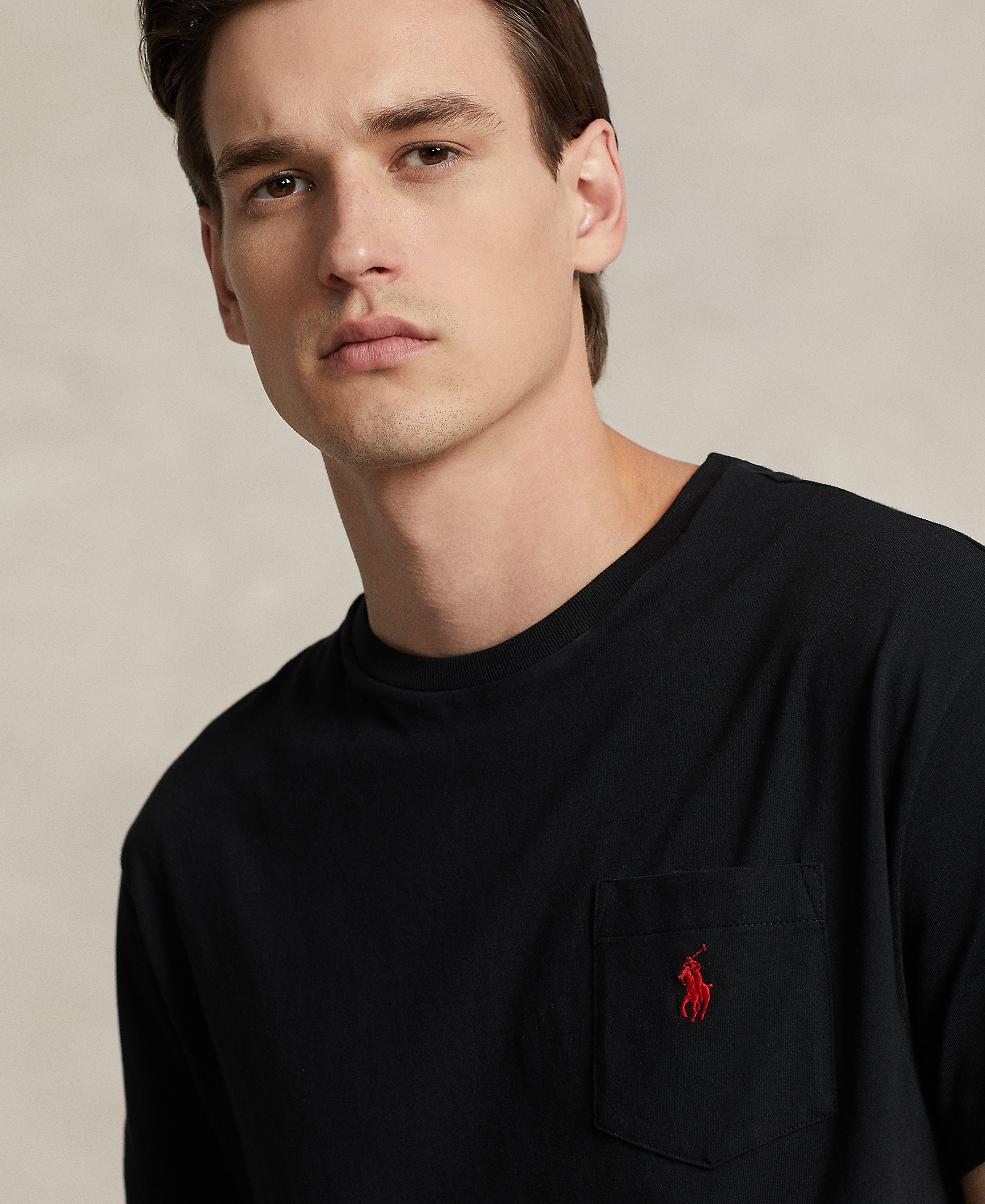 Polo Ralph Lauren Men's Classic-Fit Crewneck Pocket T-Shirt - Black