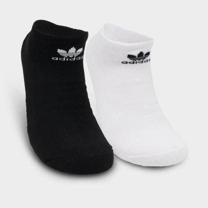 adidas Originals Trefoil No-Show Socks (3-Pack) - Black/White