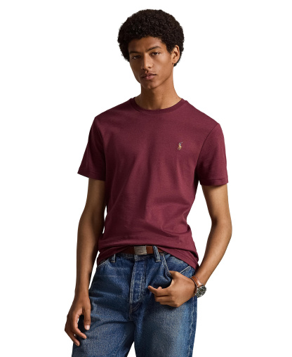 Polo Ralph Lauren Men's Custom Slim-Fit Soft Cotton T-Shirt - Spring Wine Heather