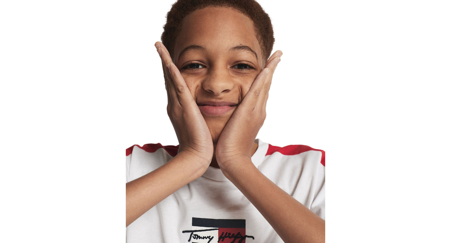 Tommy Hilfiger Boys' 8-20 Signature Sport Short-Sleeve T-Shirt - Fresh White