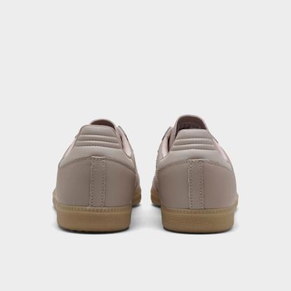 Big Kids' adidas Originals Samba OG Casual Shoes - Part 2 - Wonder Taupe/Putty Mauve/Gold Metallic - Back view