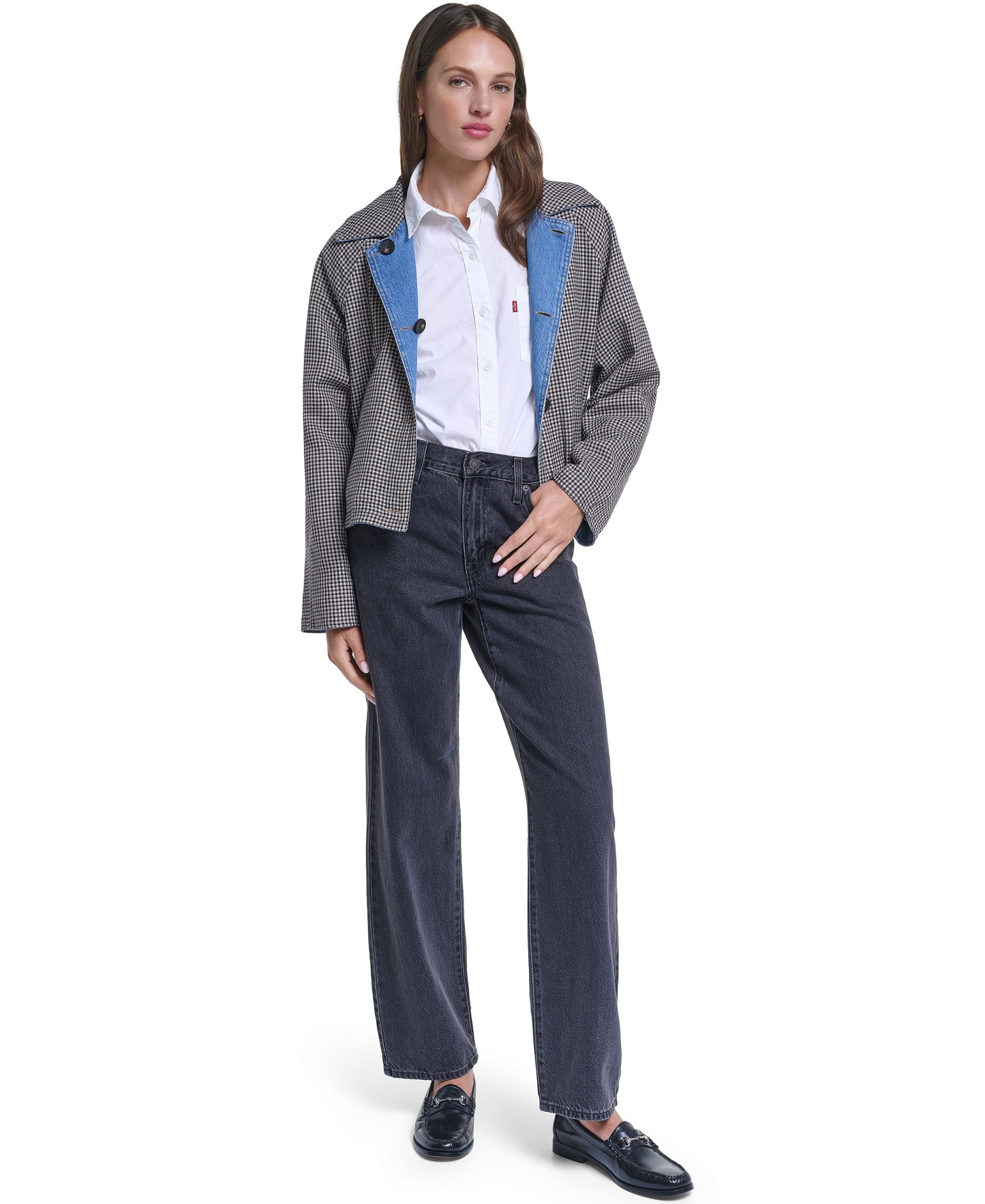 Levi's Women's Reversible Trench Jacket - Medium Wash Denim