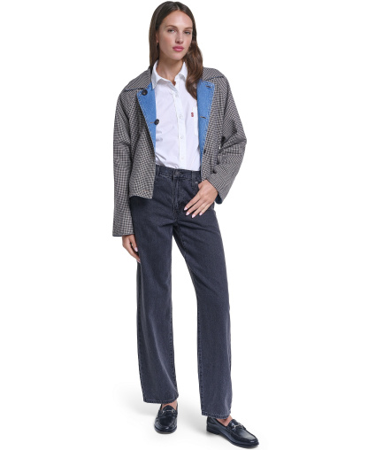 Levi's Women's Reversible Trench Jacket - Medium Wash Denim