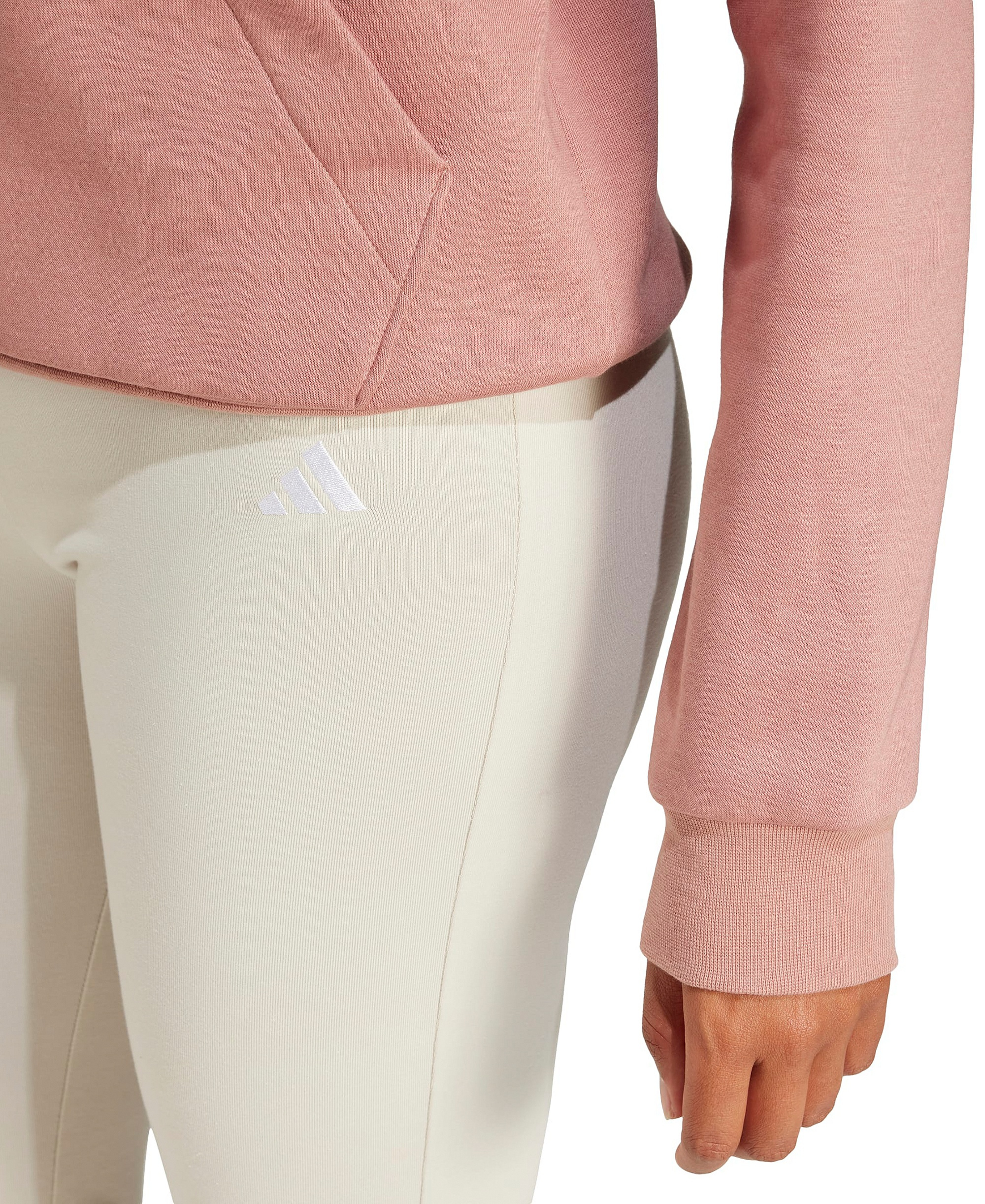 adidas Women's Essentials Small Logo Flared Leggings - Wonder Alumina/white