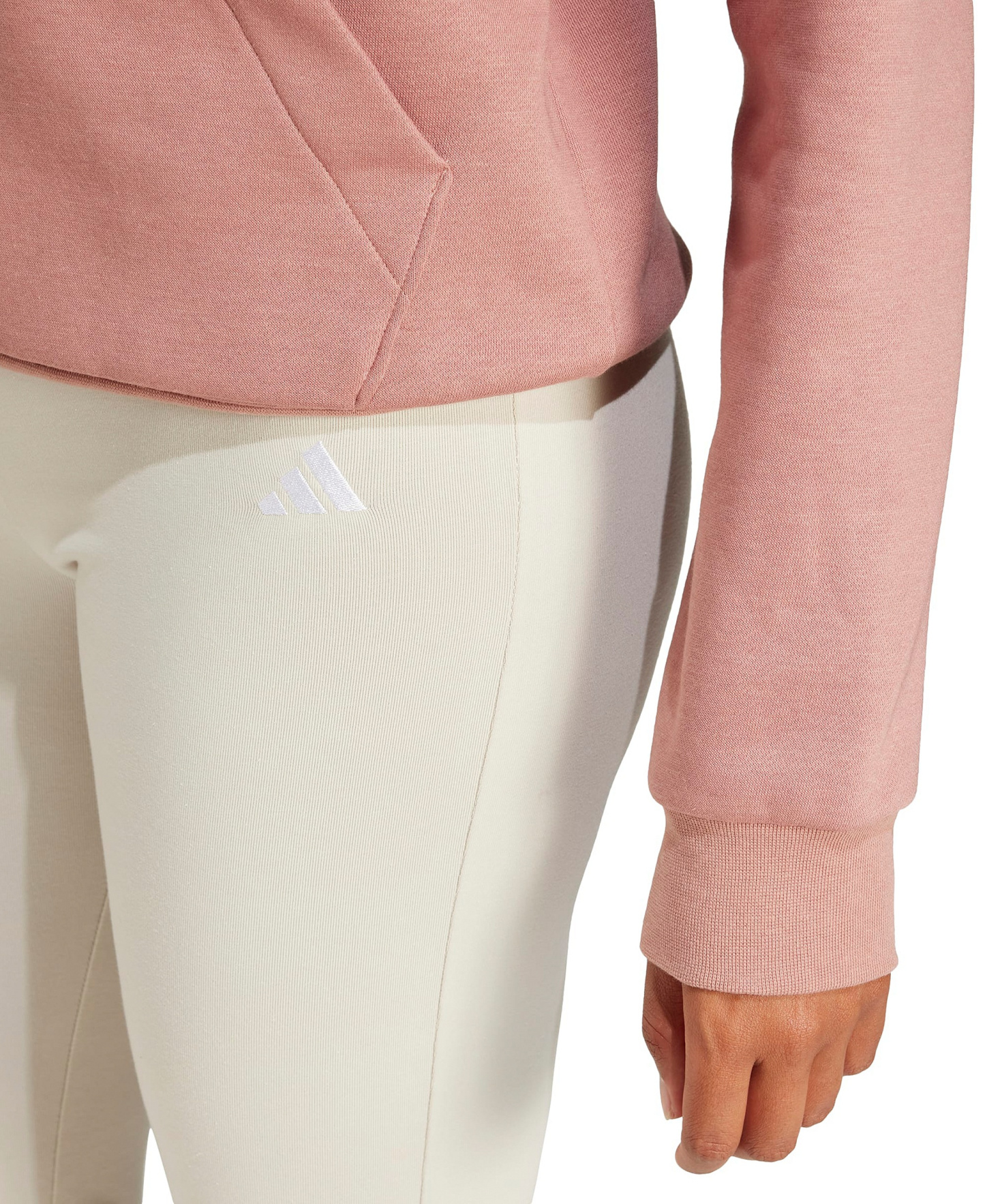 adidas Women's Essentials Small Logo Flared Leggings - Wonder Alumina/white