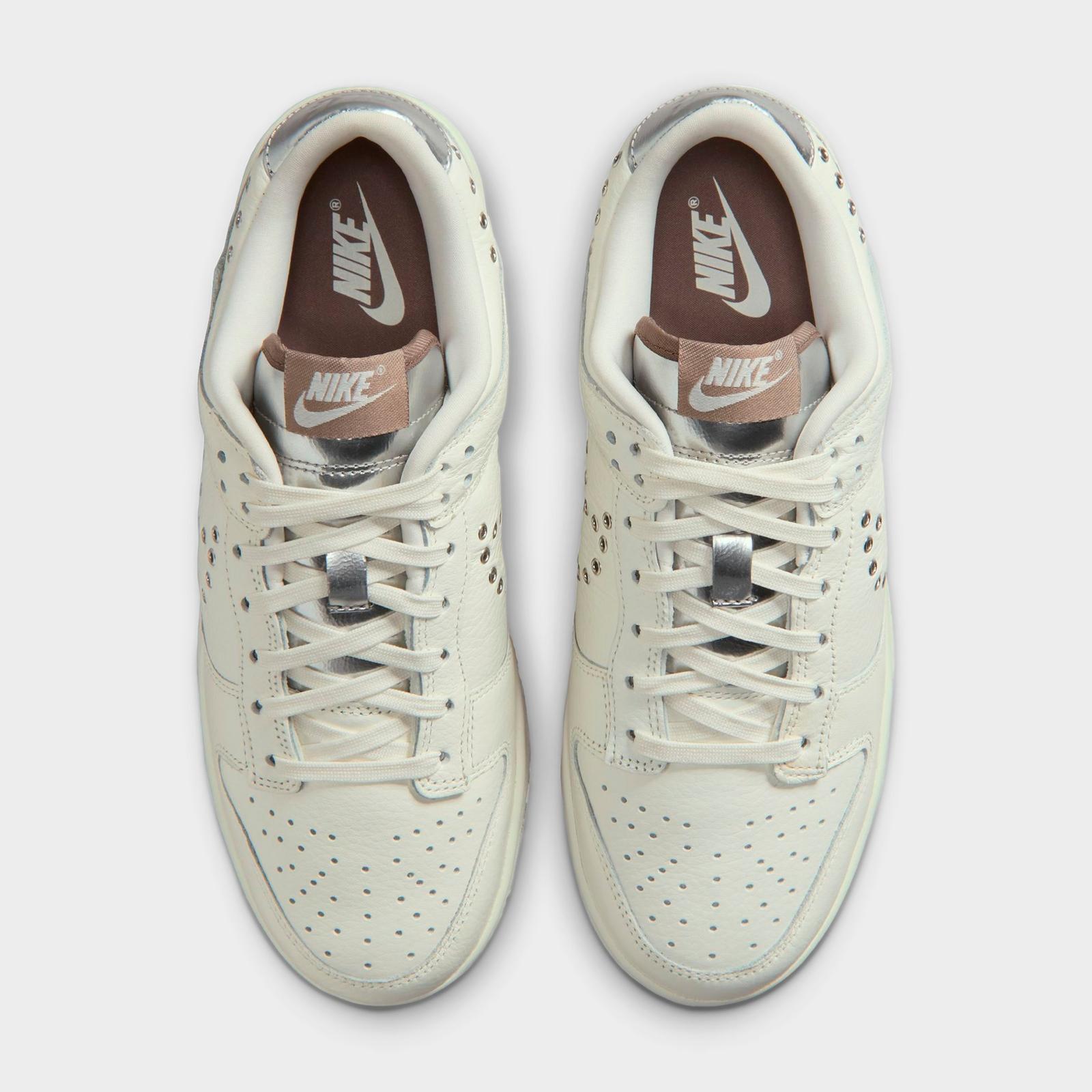 Women's Nike Dunk Low WNBA 30th Casual Shoes - Sail/Metallic Silver/Mink Brown